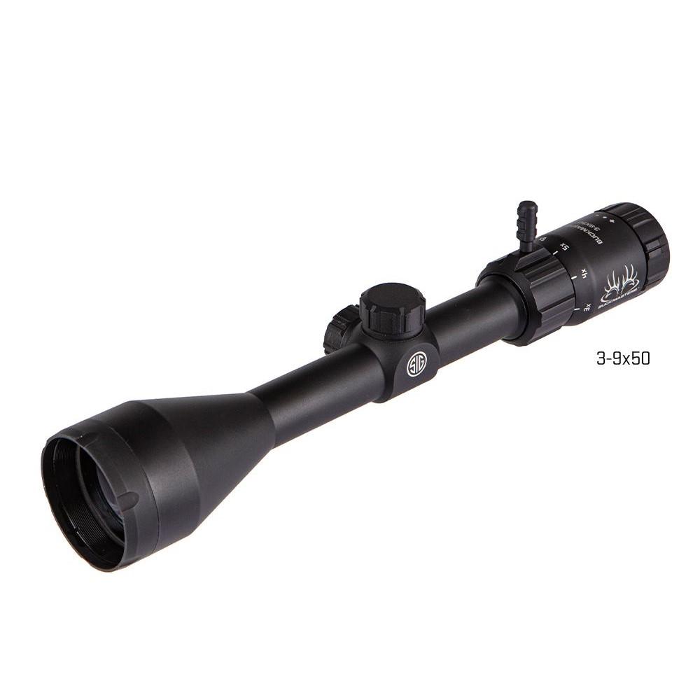 Sig Sauer Buckmasters Rifle Scope 3-9X50mm 1" SFP BDC Black