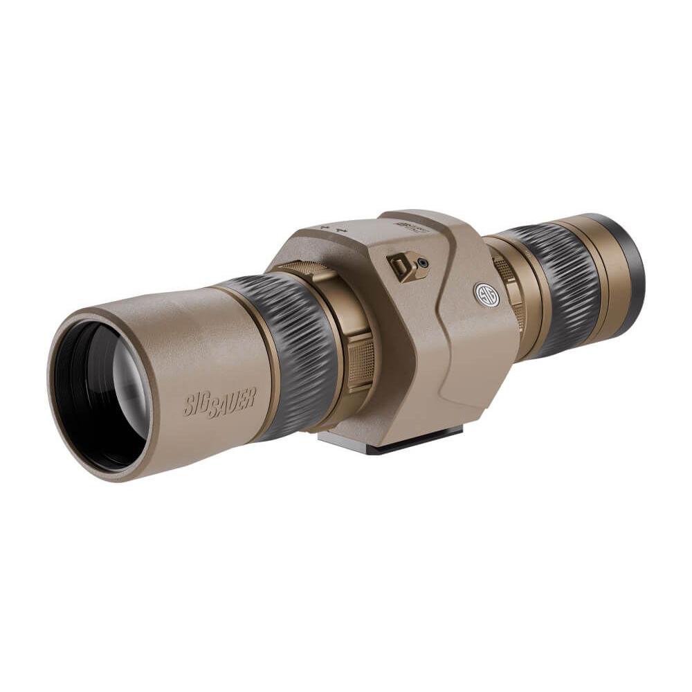 SIG OSCAR6 HDX PRO OIS SPOTTING SCOPE 16-32X60MM IMAGE STABILIZED FDE