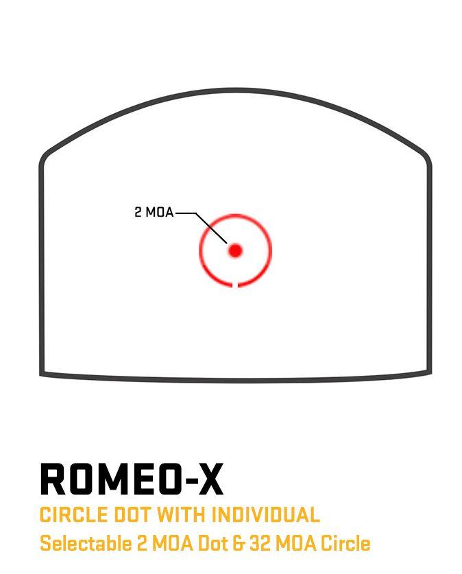 Sig Sauer Romeo-X Reflex Sight Open w Compact Footprint/ Circle Dot - Flat Dark Earth