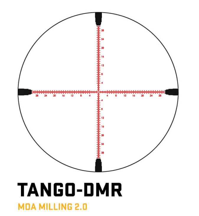 Sig Sauer TANGO-DMR Rifle Scope 2-12x42 34mm FFP MOA MILLING 2.0 IR SF 0.25 MOA