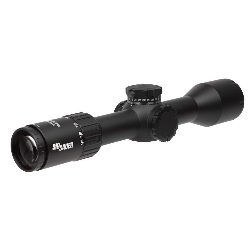Sig Whiskey6 Rifle Scope 3-18x44 30mm SFP Multi-Lock Zero Stop MOA Milling Hunter 2.0 Non-Illum Black