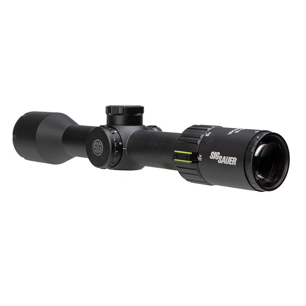 Sig Sauer WHISKEY6 Rifle Scope 3-18x44 30mm SFP QUADPLEX LOCKING 0.25 MOA ADJ Black