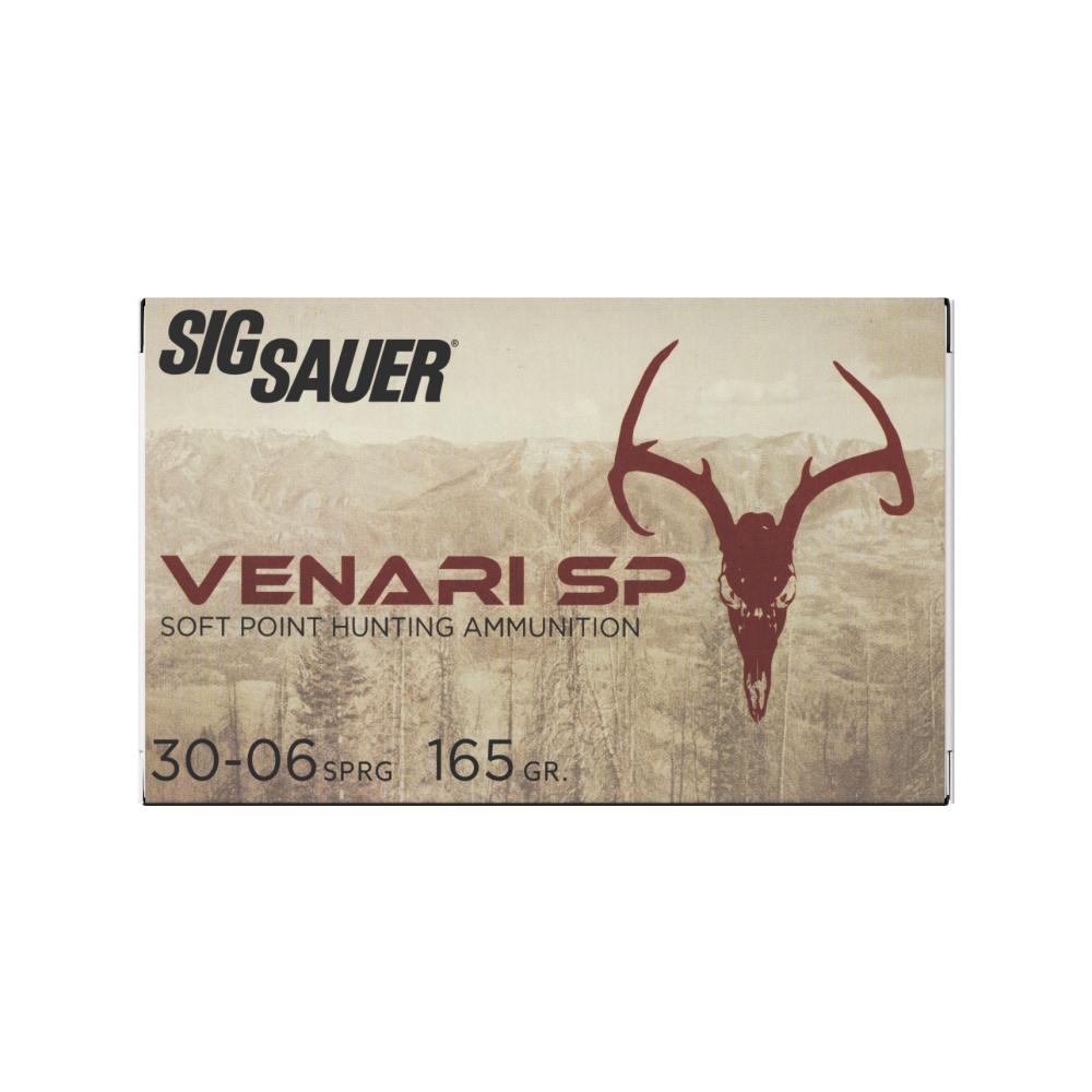 Sig Sauer Venari SP Rifle Ammunition .30-06 SPRG 165gr SP 2900 fps 20/ct