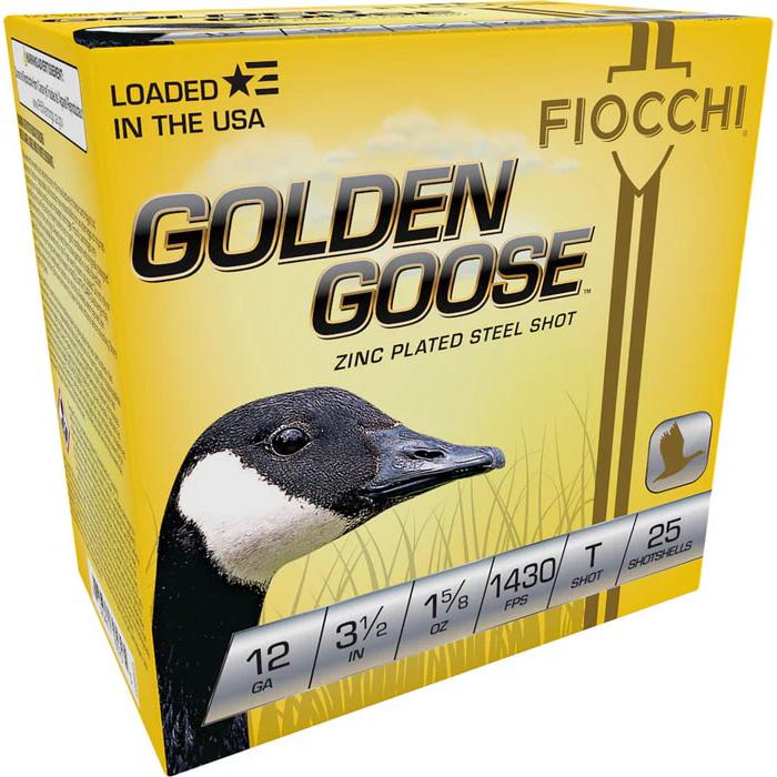 Fiocchi 1235GGT Golden Goose 12ga 3.5" 1-5/8oz #T 25 Rounds