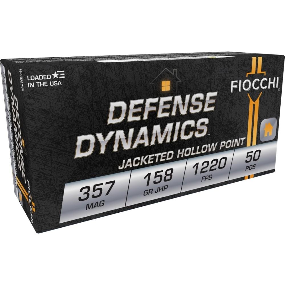 Fiocchi Pistol Shooting Dynamics Handgun Ammunition .357 Mag 158 gr JHP 1220 fps 50/rd