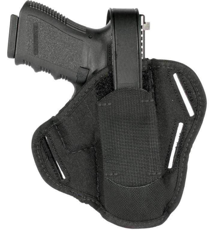 Blackhawk 40PC05BK Pancake Holster 3.75-4.5" Barrel Black Nylon