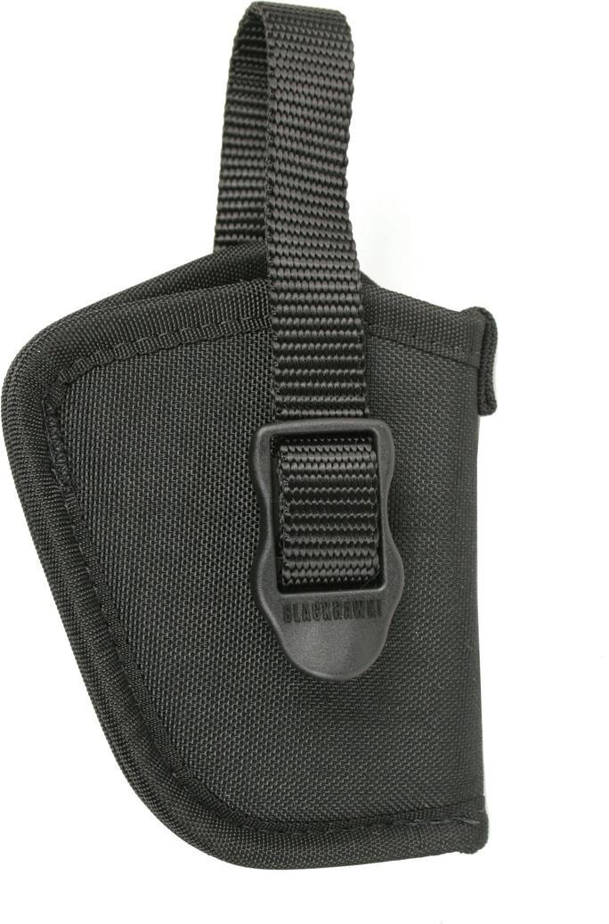 Blackhawk 73NH09BK-R Size 9 Right-Handed Hip Holster, 2" Barrel, Small-Frame 5-Shot Revolver, Smooth Black Nylon
