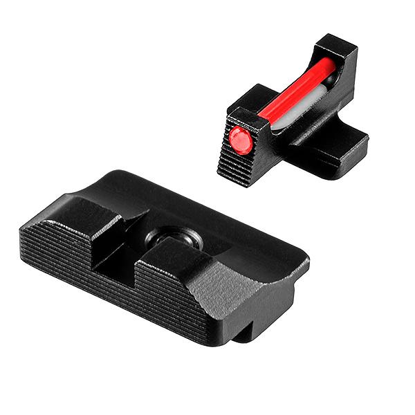 TRUGLO TG-TG132XD Fiber Optic Pro Sight Set, Black/Red, Springfield XD
