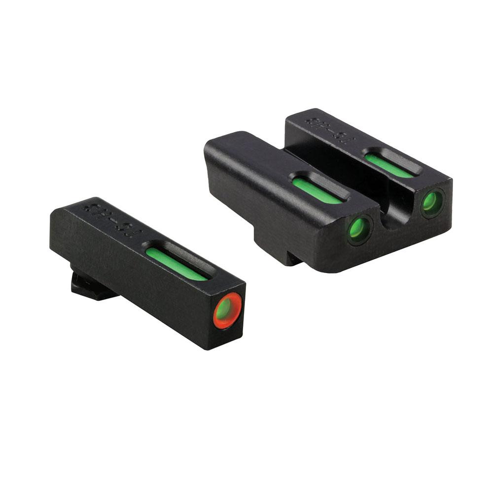 Truglo TFX Pro Tritium/Fiber-Optic Day/Night Sights Fit Glock 17 17L 19 23 24 26 27 33 34 35 38 39 45 - Orange…
