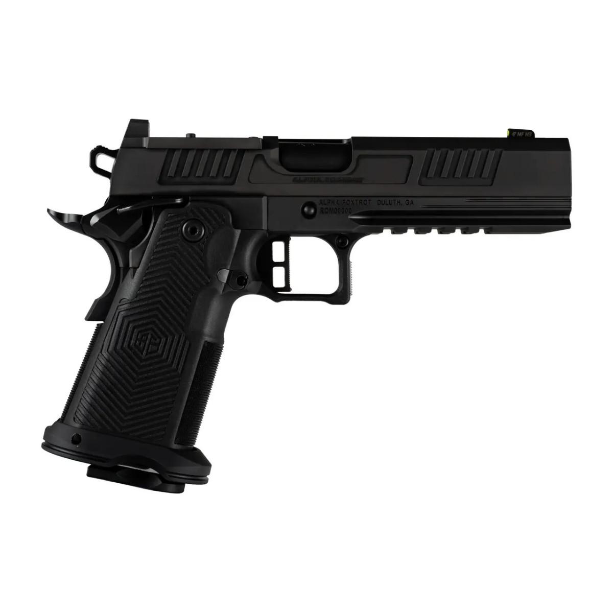 AF1911-Romulus 9MM 20 & 17 Rd Magazine (1 Each) 5" Bull Ramped Ported Barrel DLC Black MOS Optic Cut