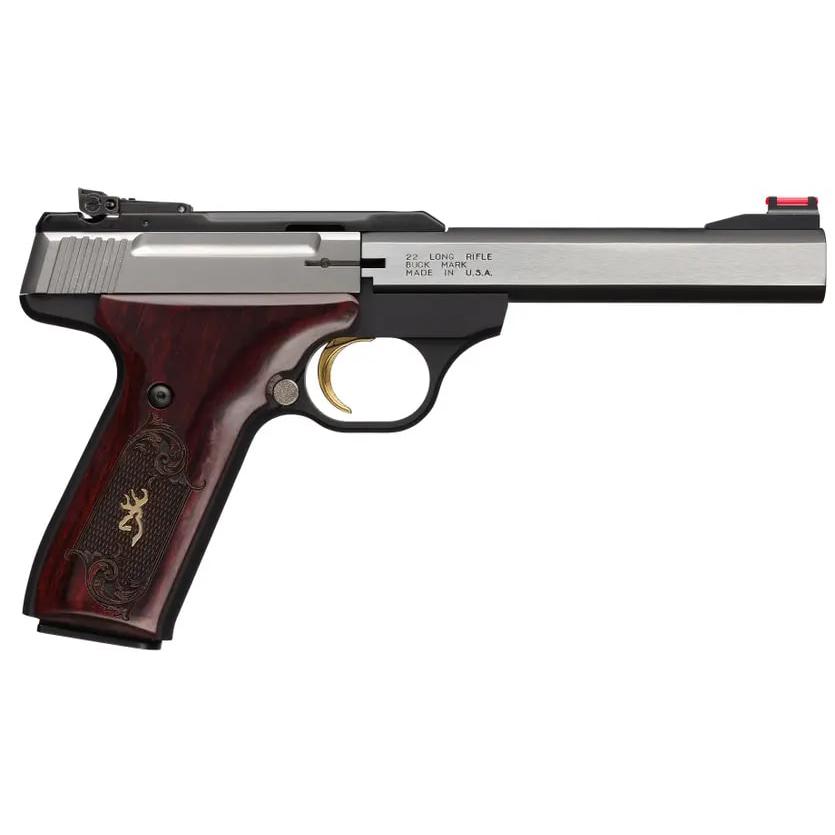 Browning Buck Mark Medallion Rosewood Handgun .22LR 10rd Magazine 5.5" Bar-img-1