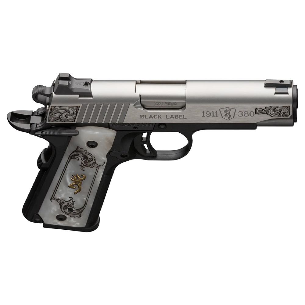 Browning 1911-380 Medallion Handgun .380 ACP 8rd Magazine 3.64" Barrel Black Stainless