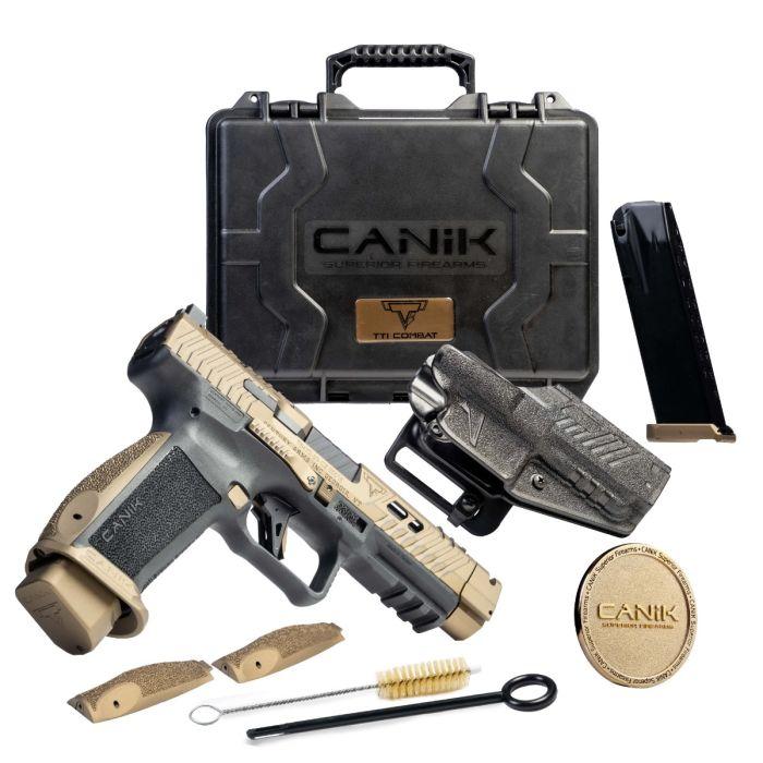 Century Arms Canik TTI Combat Handgun 9mm Luger 18rd Magazines (2) 4.6" Barrel TTI Bronze
