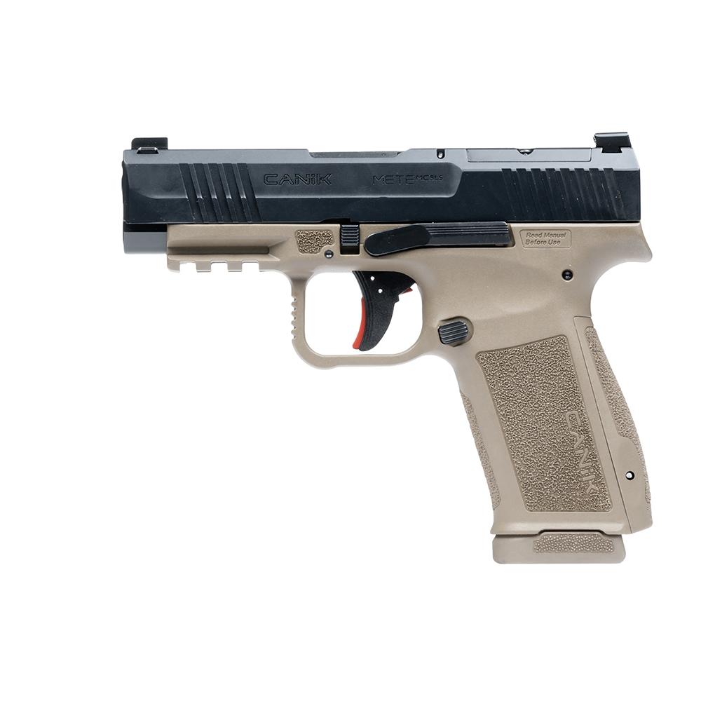 Century Arms Canik Mete MC9LS Handgun 9mm Luger 17rd Magazines(2) 3.64" Barrel Optic Ready Black Slide FDE Frame