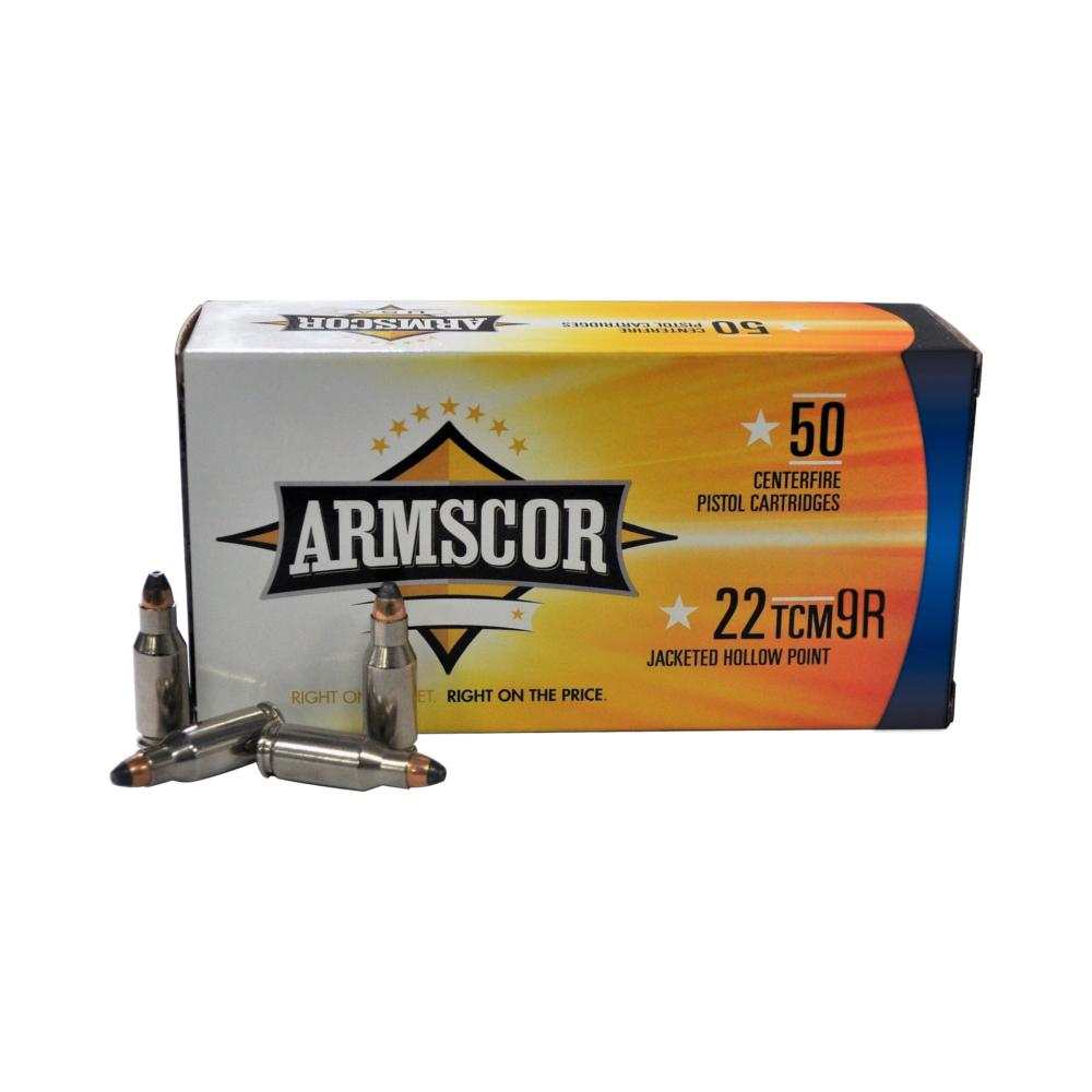 Armscor FAC22TCMNR-1N .22 TCM9R 39gr JHP Ammo 50 Rounds