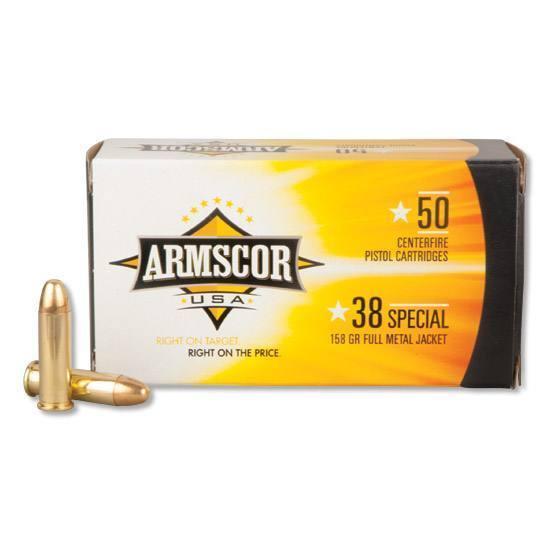 Armscor .38 SPL 158 gr FMJ 891 fps 50/ct x 5 boxes 250rds FAC38-17N-img-0