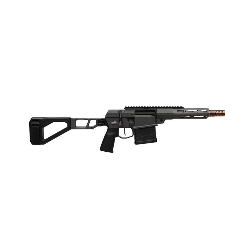 Q The Fix Bolt Action Handgun 8.6BLK 10rd Magazine 8" Threaded Barrel Black with Brace 8.6 Blackout