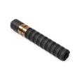 Q ERECTOR 9 MM MODULAR SUPPRESSOR  SS  BAFFLE 1/2-28 PISTON 1.375IN OD X 8.7IN L BLACK ANODIZED