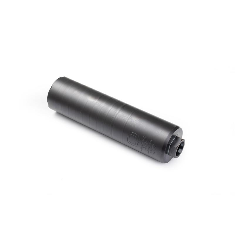 Q Limited Release Half Nelson Blasted Titanium Direct Thread Suppressor 7.62mm 5/8"-24 Black 30 Caliber | 7.62mm