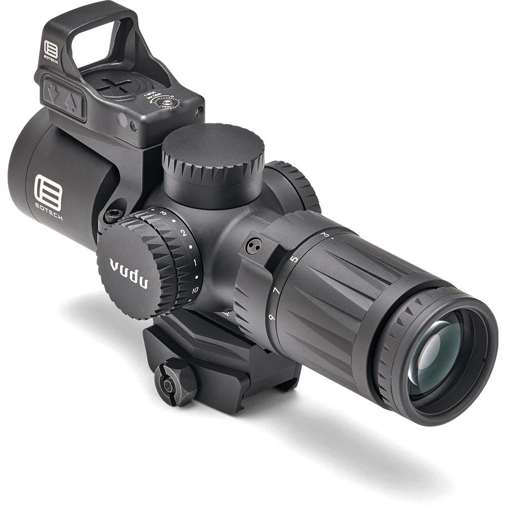 EOTech Vudu Rifle Scope 3-9x32 34mm SFP HC1 Illum. Black with Integrated Mount and EFLX Red Dot
