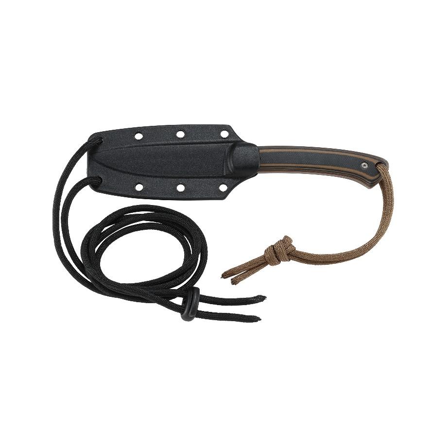Columbia River Knife & Tool CRKT Biwa Fixed Drop Point Knife 3" Blade Brown Black