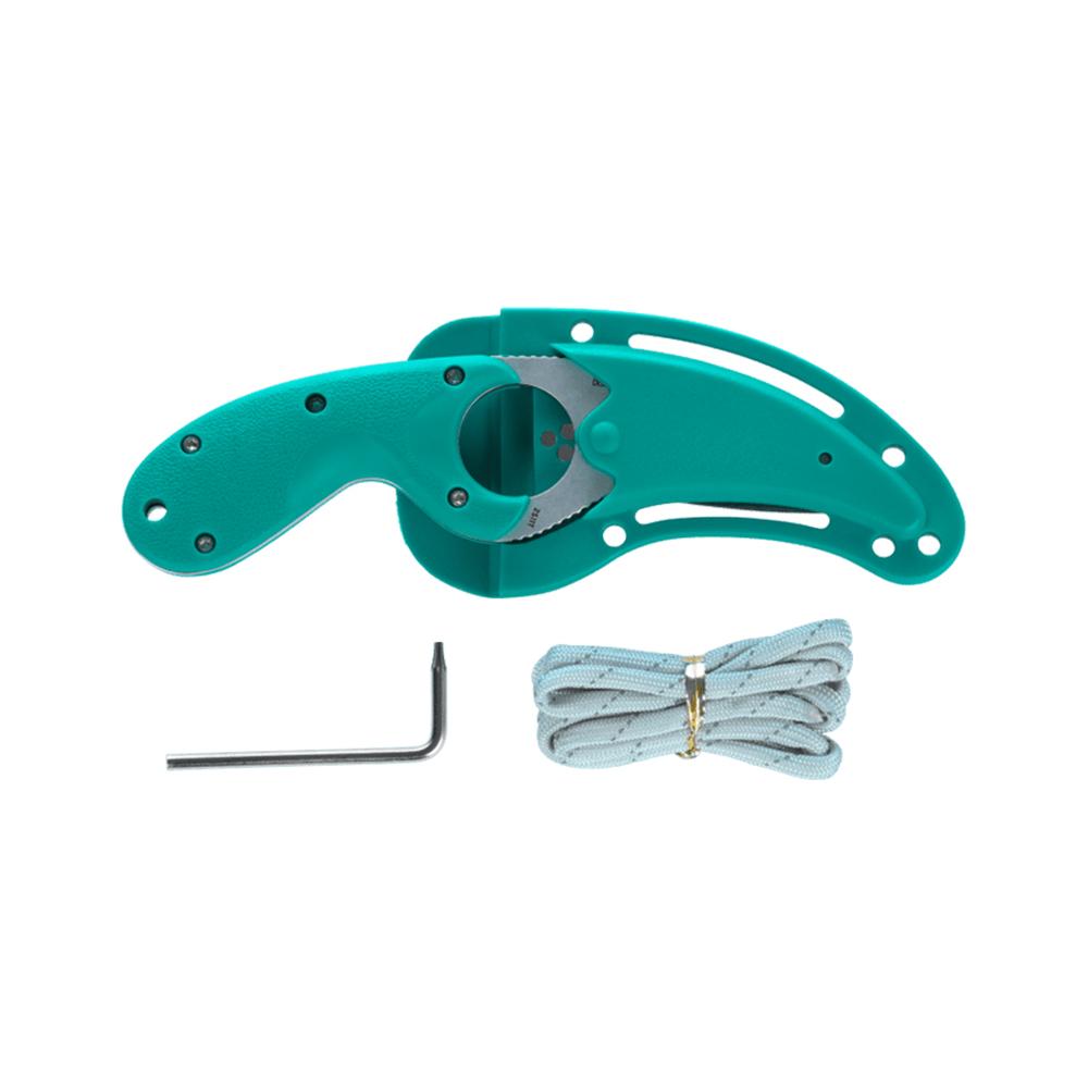 Columbia River Knife & Tool CRKT Bear Claw Fixed Knife 2-2/5" Hawkbill Blade Green