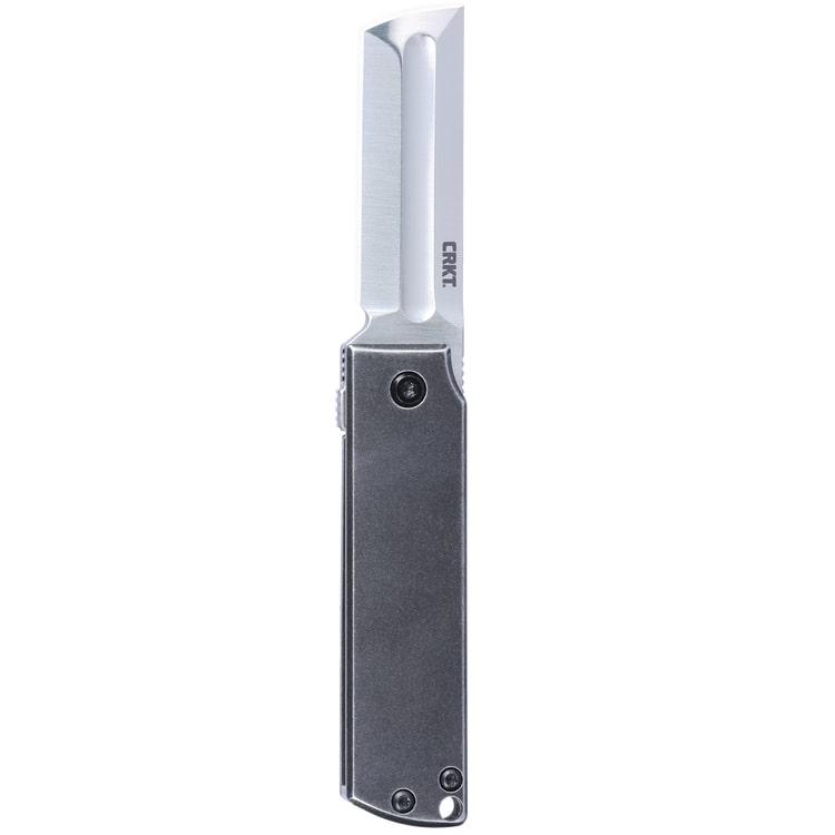 Columbia River Knife & Tool CRKT MinimalX Folding Knife 2-1/5" Cleaver Blade Grey