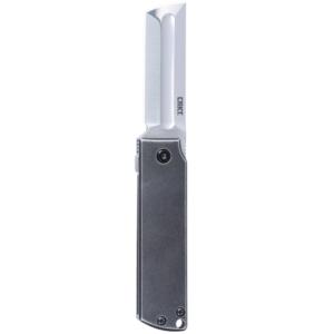 CRKT MinimalX Folding Knife 2-1/5" Cleaver Blade Grey