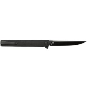 CRKT CEO Flipper Folding Knife 3-3/8" Straight Back Blade Black