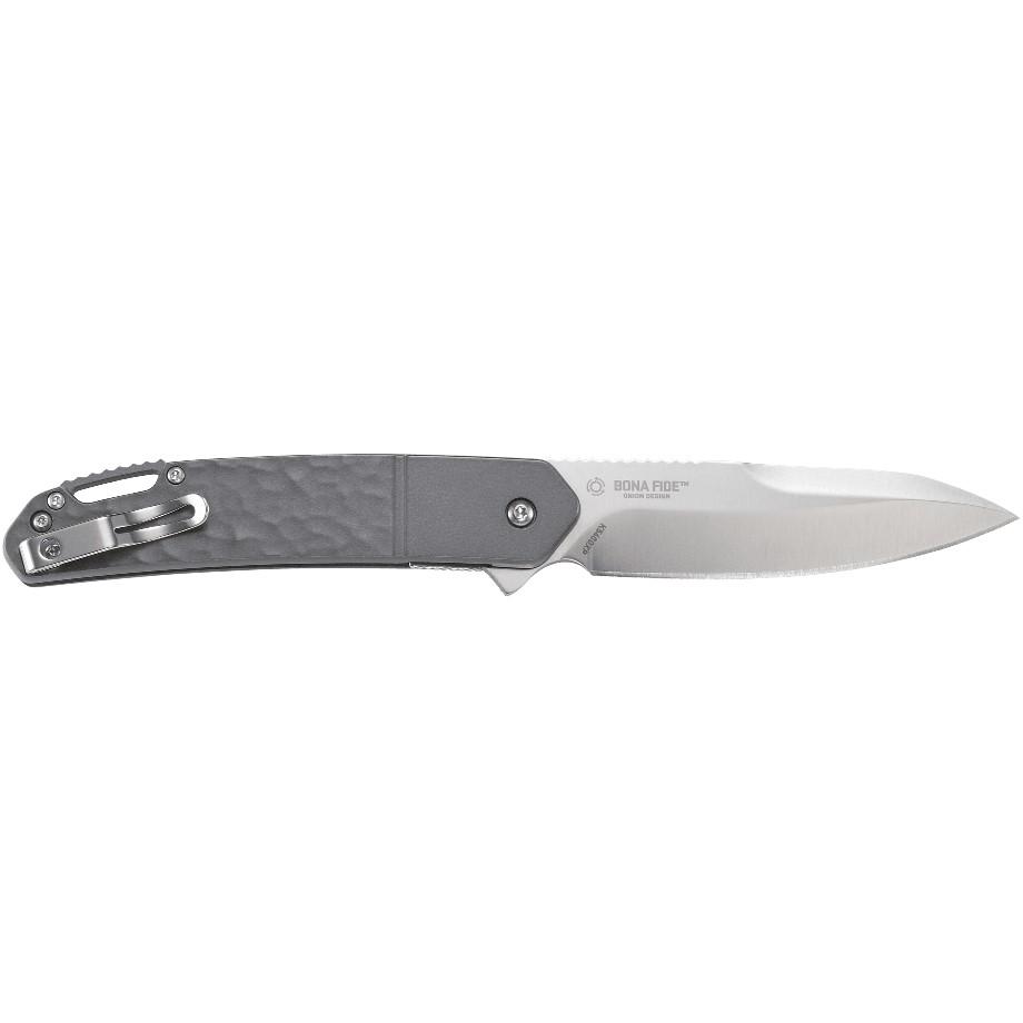 CRKT Bona Fide Silver Folding Knife 3 3/5" Blade Grey-img-1
