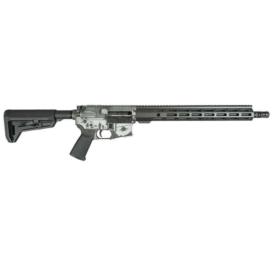 Shark Coast Tactical Armed Forces Grey Rifle 5.56mm 30rd Magazine 16 Barrel 15 MLOK Handguard