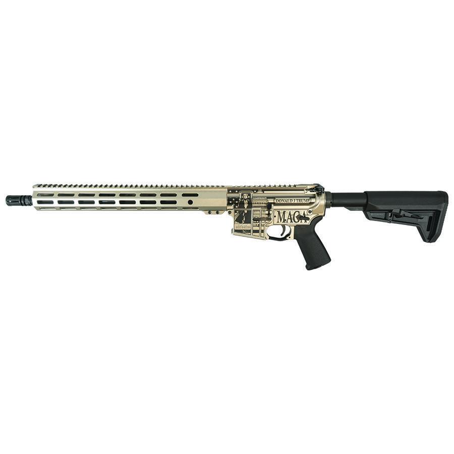 Shark Coast SCC-15 "Trump Fight" Rifle 5.56mm 30rd Magazine 16?? Barrel Champagne Finish Magpul Stock and Grip