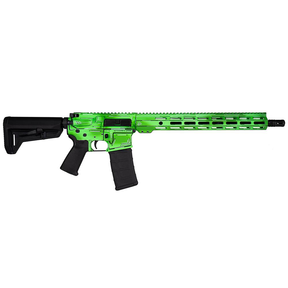 Shark Coast Tactical Anime- Green Rifle 5.56mm 10rd Magazine 16 Barrel 15 MLOK Handguard California Compliant