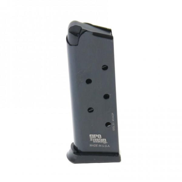 ProMag COL 01 Steel Magazine 1911 Officer .45 ACP Blued 6 Rd