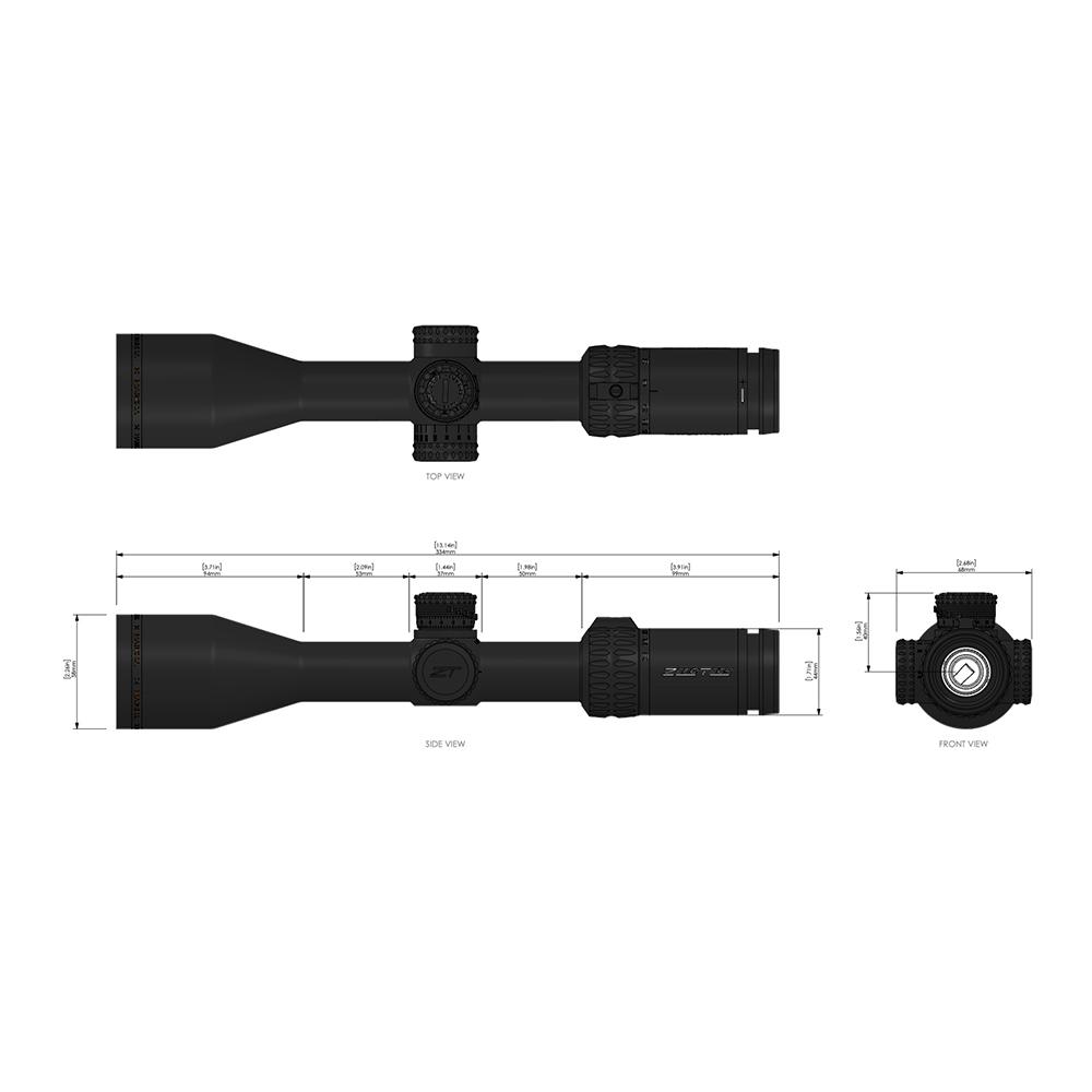 Zerotech Thrive X Rifle Scope 4-16x50 30mm SFP German #4 Black
