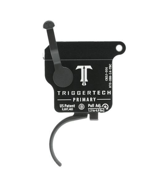TriggerTech Rem 700 Primary Curved Trigger Single Stage Black/Black-img-1
