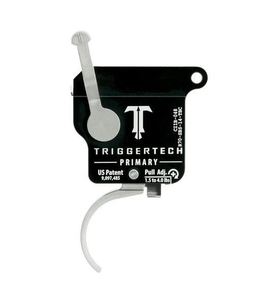 TriggerTech Rem 700 Primary Curved Trigger Single Stage Stainless Steel/Bl-img-1