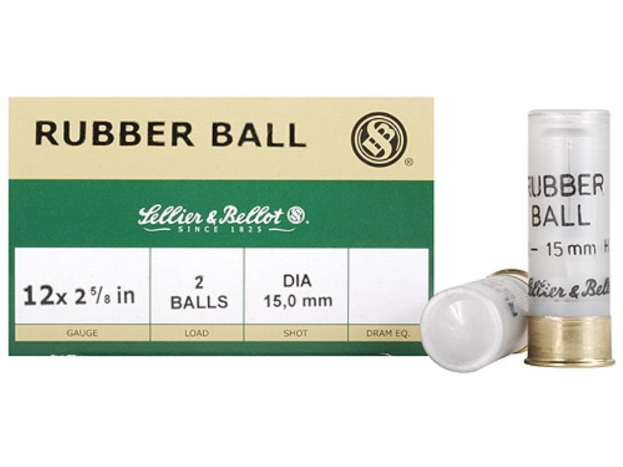 Sellier & Bellot Rubber Buckshot 12 ga 2-3/4" 2 ball 25/ct-img-1