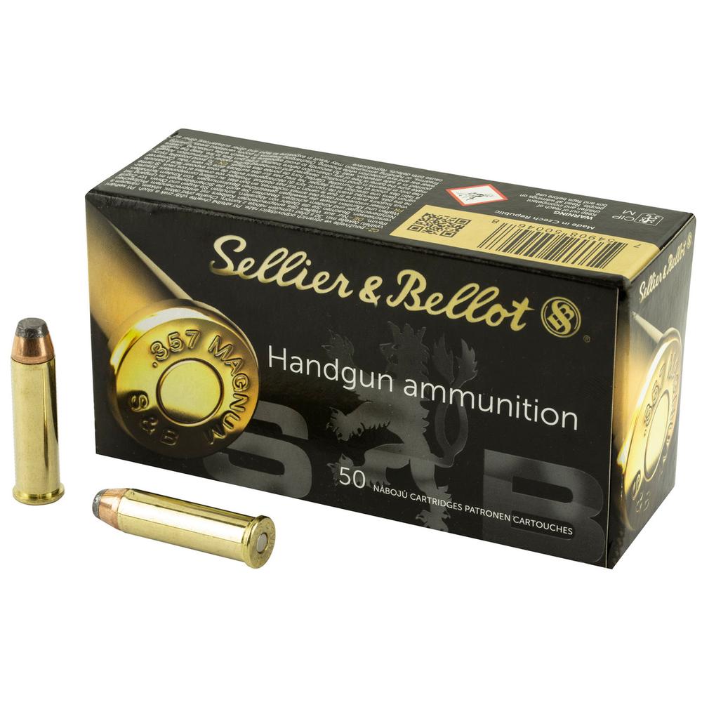 Mag-Tech/Sellier- Bellot Sellier & Bellot Pistol & Revolver Ammo .357 Mag 158 gr SP 50/ct
