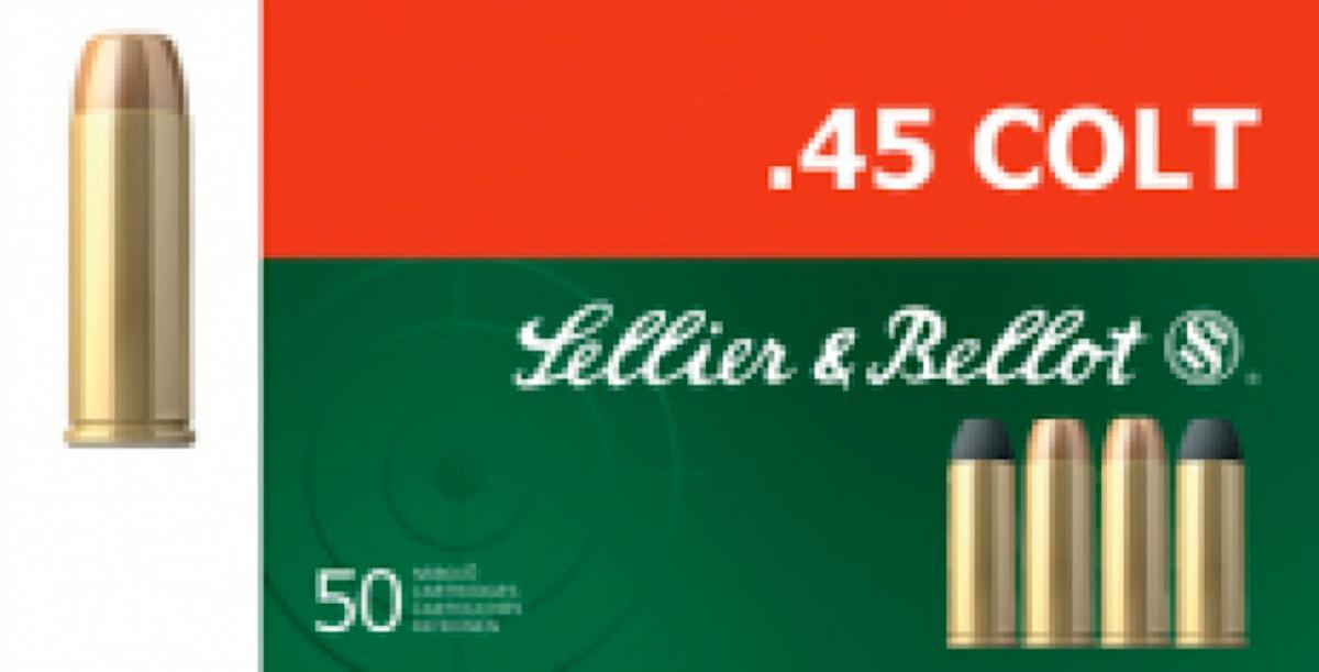 Sellier & Bellot Pistol Revolver Ammo .45 Long Colt 250 gr LFN 50/Box ...