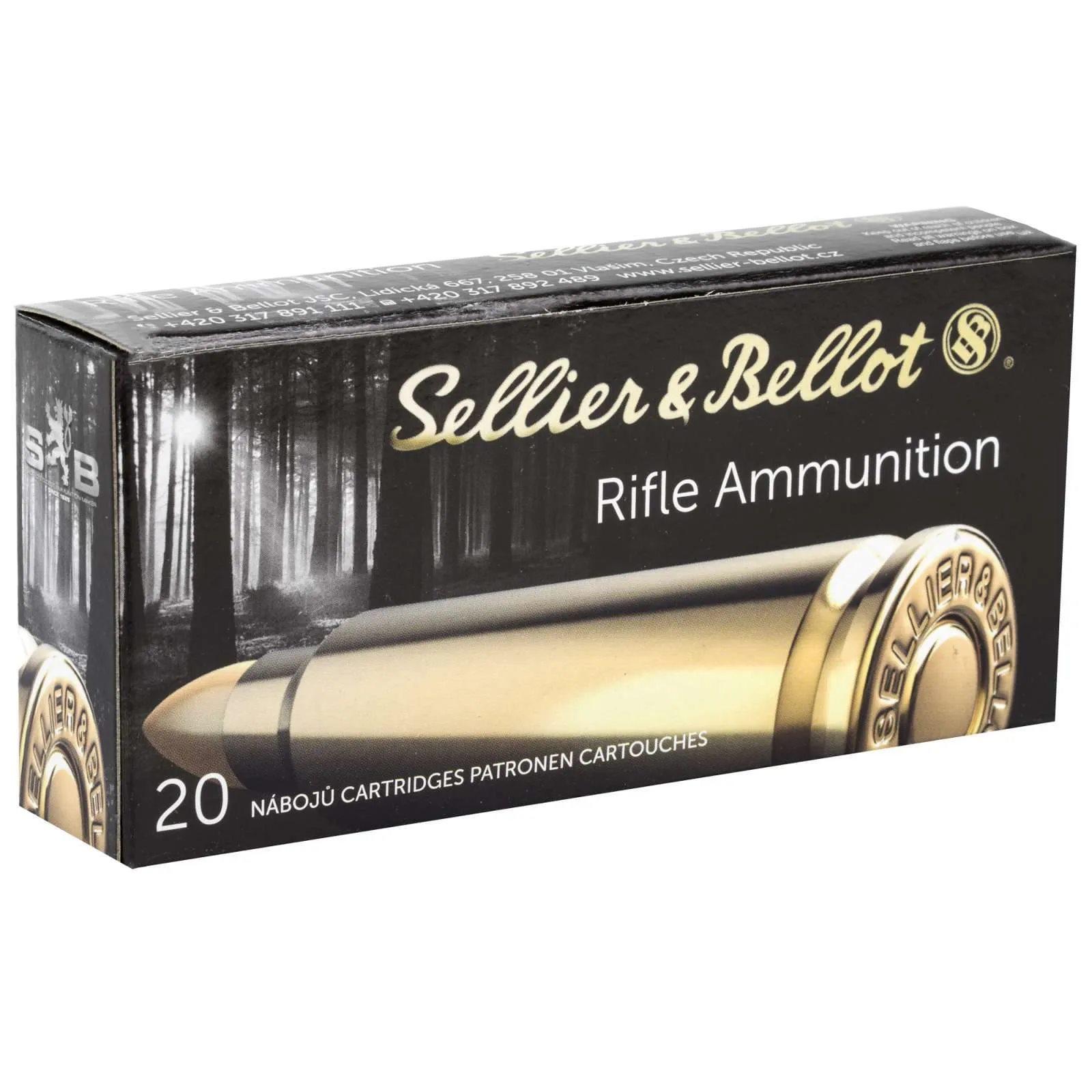 Sellier & Bellot 7x64mm 173gr SPCE Rifle Ammunition, 770fps Velocity, 20 Rounds per Box