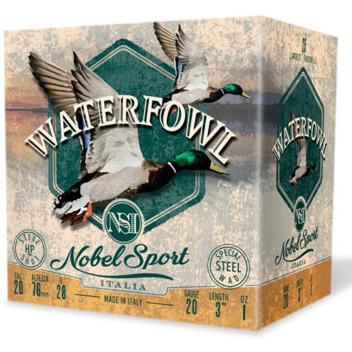 Nobel Sport Steel Waterfowl 20 Shotshells 20Ga 1Oz 3" 1450 Fps #4 25/ct