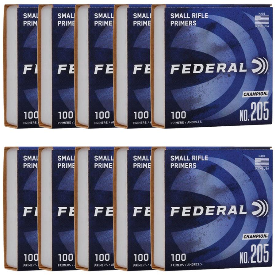 Federal Premium Champion Centerfire .205 Primers Small Rifle 1000/ct