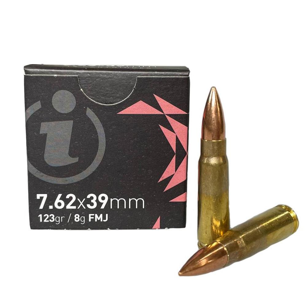 Global Ordnance Igman Rifle Ammunition 7.62x39mm 123 Gr FMJ 2405 Fps 15/ct