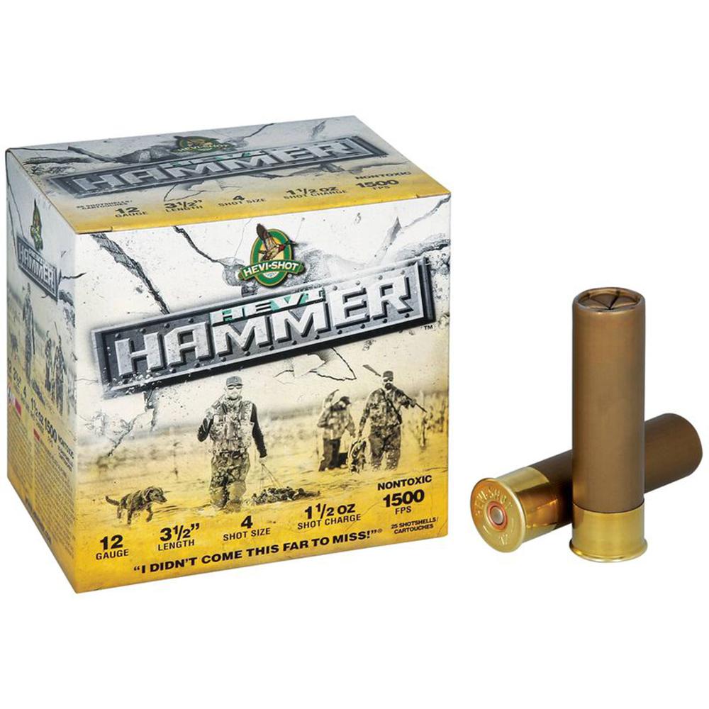 HEVI-Shot Hevi-Hammer Shotshell 12Ga 3.5" 1.5Oz 1500 Fps 4 25/ct