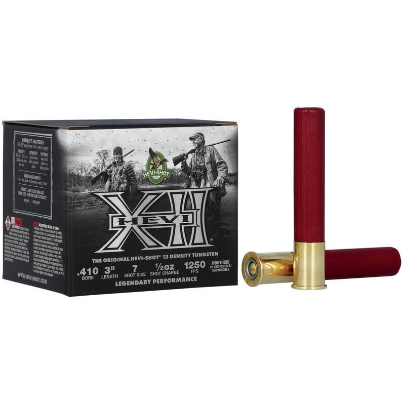 HEVI-Shot HEVI-Xii Shotshells 410Ga 3" 1/2Oz 1250 Fps #7 25/ct