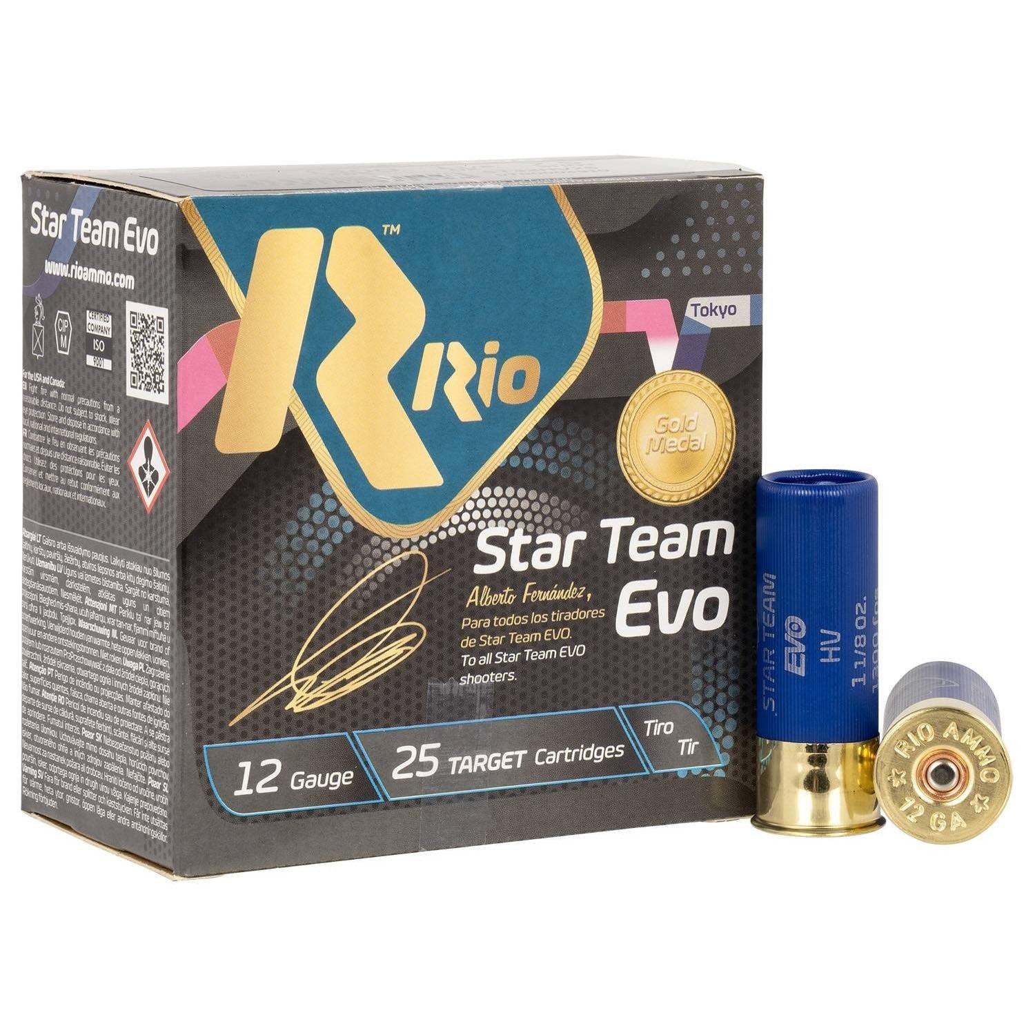 Rio Star Team Target 28 Shotshells 12Ga 2 3/4" 1 Oz 1280 Fps #8